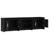TV Cabinet 168 x 33 x 47 cm Black Oak Particleboard