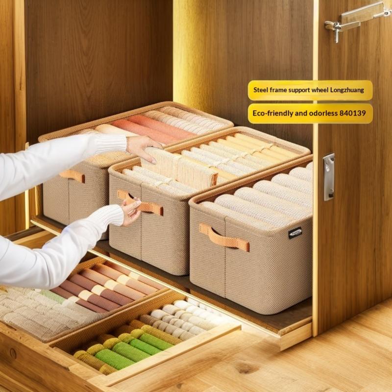 Thicken Non-woven Clothes Organizer Pants Sweater Drawer Organizer 1PC for College Dorm Home Wardrobe Cabinet
