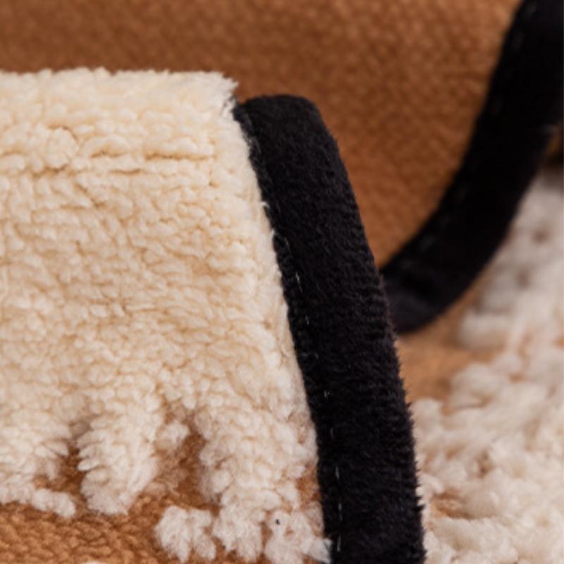 Simple Stripe Couch Covers Winter Thickened Plush Sofa Covers Prevent Cat Scratching Non-slip Sofa Protective Blanket Home Decoration Sofa Pad