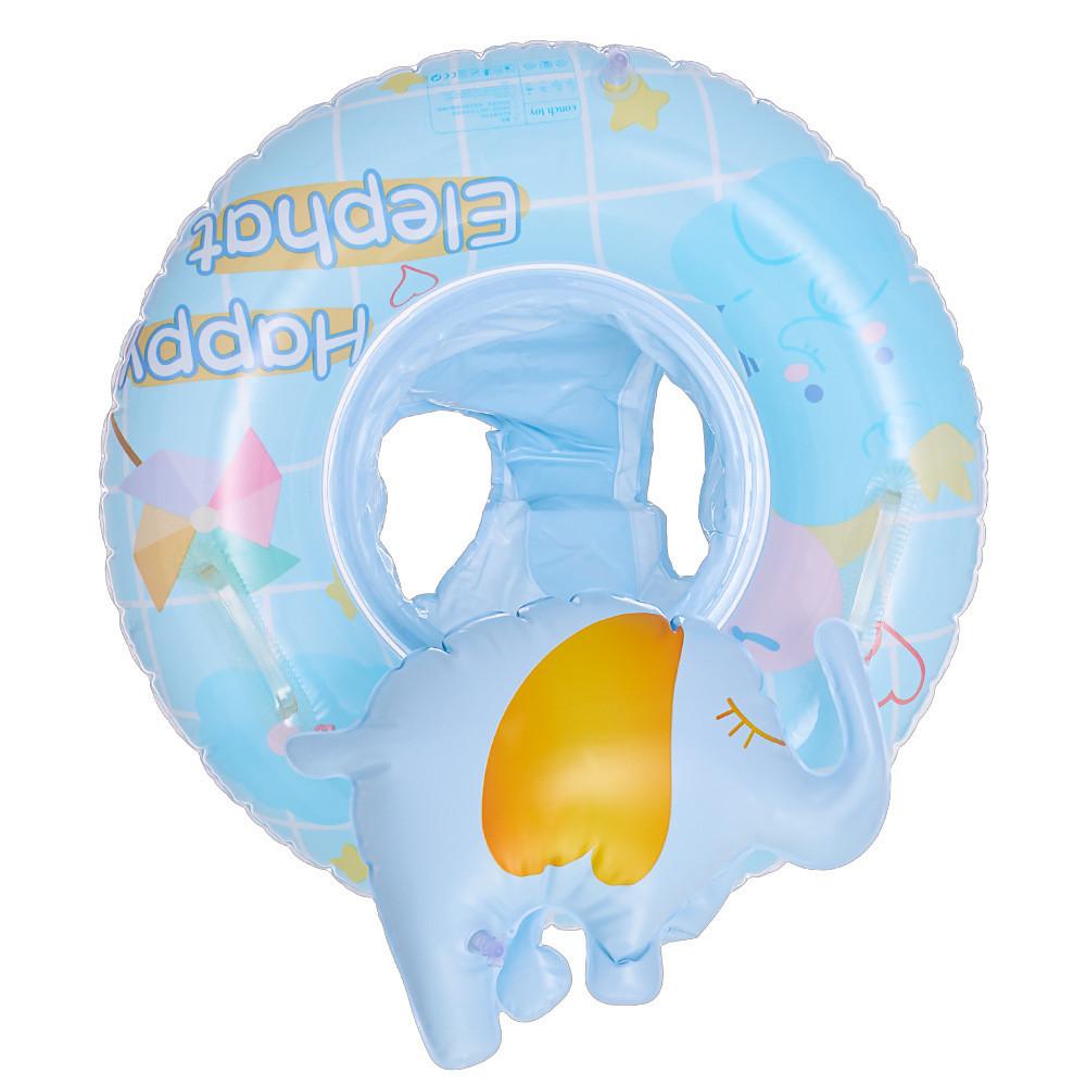 Swimming Childrens Ring Seat With Handle Cartoon Elephant Fashion Water Toy