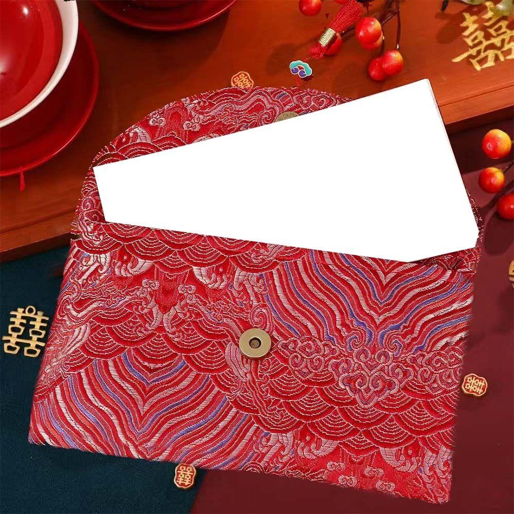 Cloth Wedding Money Pocket Traditional Red Packet Red Lucky Bag 2026 Lucky Money Bag  Party Gifts