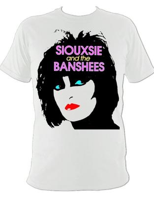 Vtg Siouxsie And The Banshees Band Heavy Cotton S-5XL Unisex White Shirt Unisex T-Shirt