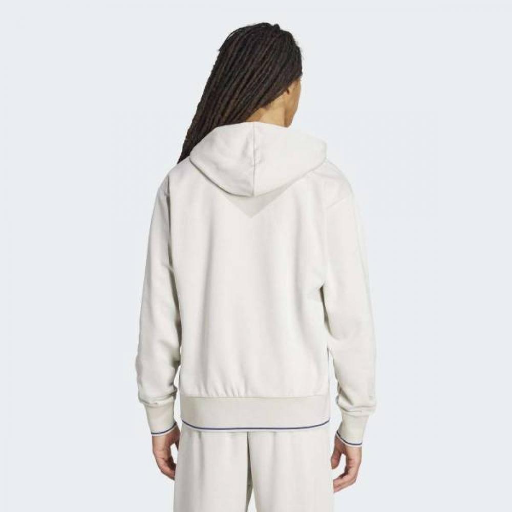 Adidas Unisex College Art Hoodie Casual Cotton Hooded Sweatshirt Fleece Beige