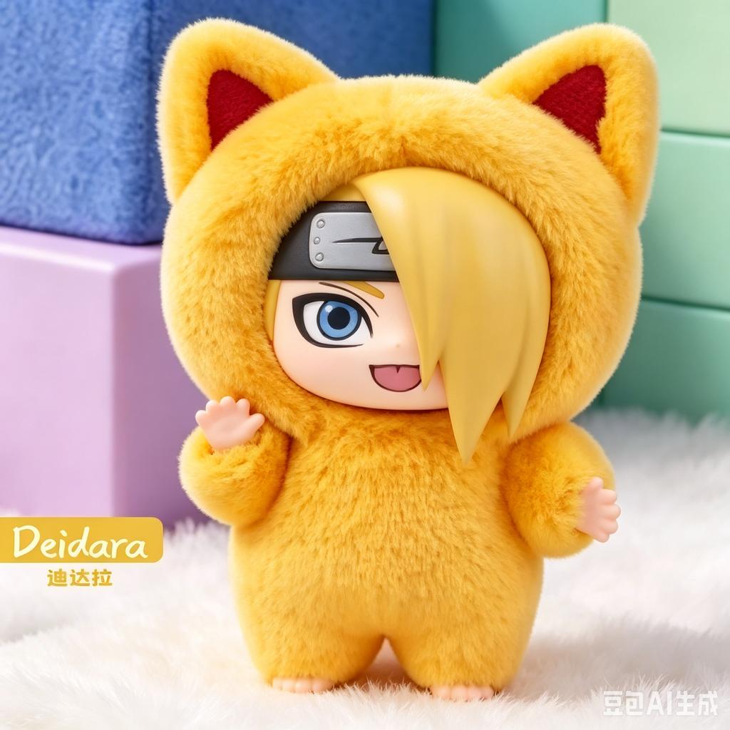 Toptoy Eaki Naruto V3 V2 Blind Box Kitten Land Series Pajamars Plush Vinyl Doll Movable Figure Itachi Sasuke Obito Surprise Toy