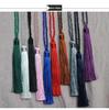 Velvet Thread & Crystal Beaded Tassel Necklace: 10-Color Handmade Women's European & American Long Chain Jewelry