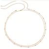 Fashion Metal Double Layered Beads Belly Chains for Women Simple Gold Color Waist Body Chain Beach Party Jewlery Accessories