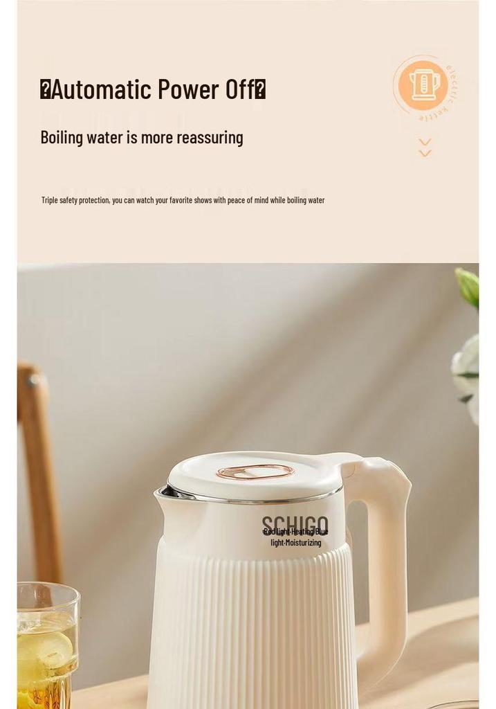 Zhigao Household Electric Kettle with Auto Power-off, Large Capacity, and Insulation for Dormitories.