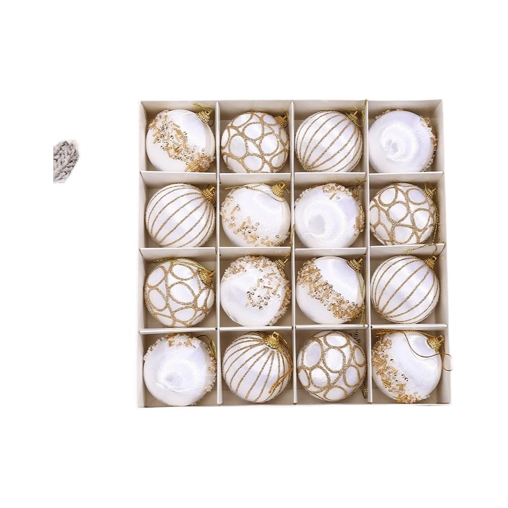 16Pcs/set 16 Pcs Christmas Tree Ornaments 6 CM Hanging Ornaments  Home Decor