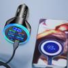 6 In 1 Full PD 30W USB Car Charger with Voltmeter Type C 4 USB A Multi Port Super Fast Charging Adapter with Voltage Display New