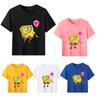 SpongeBob Cute Balloon Character Kids Cotton T Shirt Sweet Cartoon Style Graphic Comfortable Casual Wear for Kids