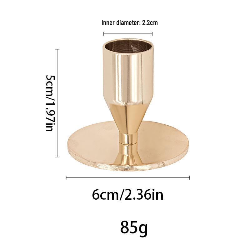 INS Style Silver Diamond Candle Holder - Western Restaurant Table Decoration