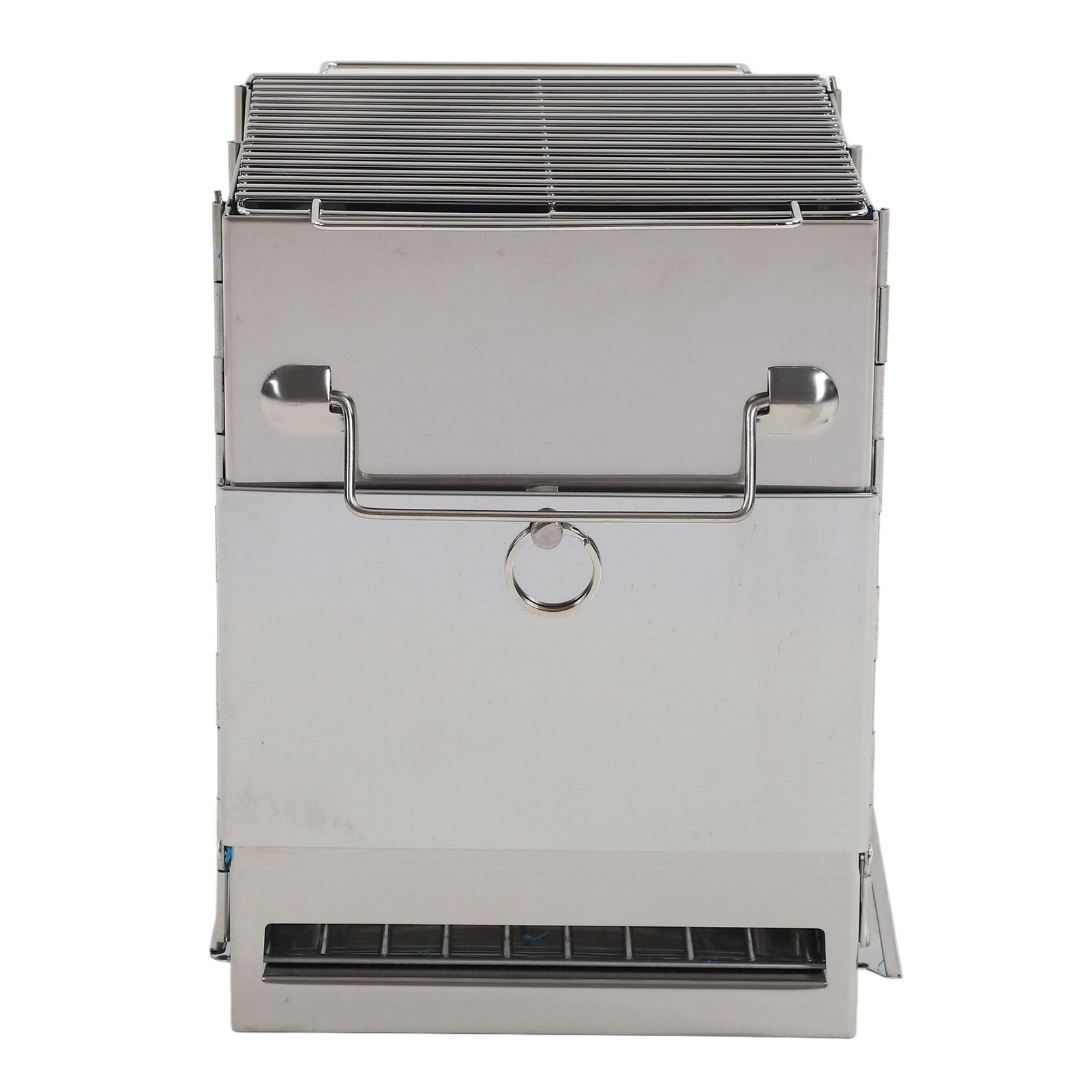 Camping Wood Stove Stainless Steel Foldable Design Easy Ignition Multifunction Camp Tent Stove for Camping BBQ