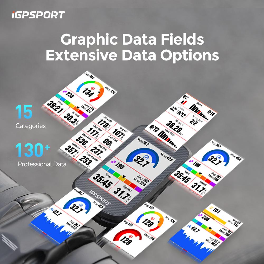 iGPSPORT BSC300T Touch-screen Bike Computer Global Colorful Map Wireless Cycling Computer  Support E-bike