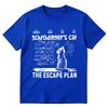 Schrodingers Cat The Escape Plan Tshirt Physics Quantum Mechanics Print Short Sleeved T Shirt Unisex Women Cotton Casual Tshirts