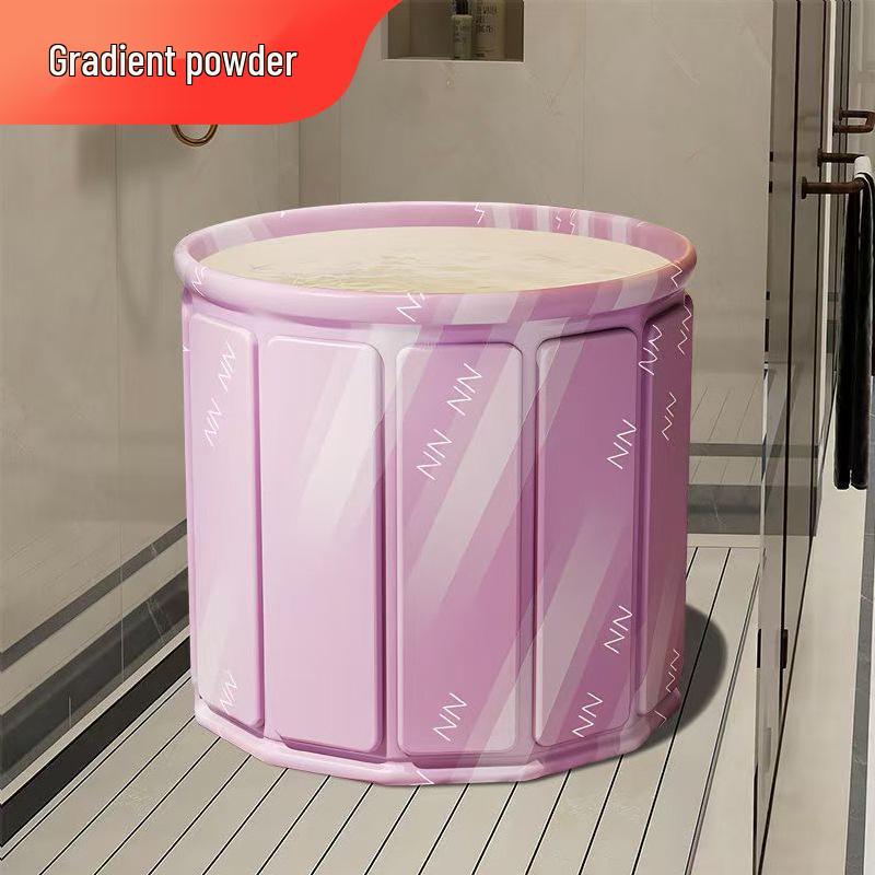 Faltbare tragbare Badewanne für Erwachsene - Groß, isoliert & mehrlagiges gestepptes Design