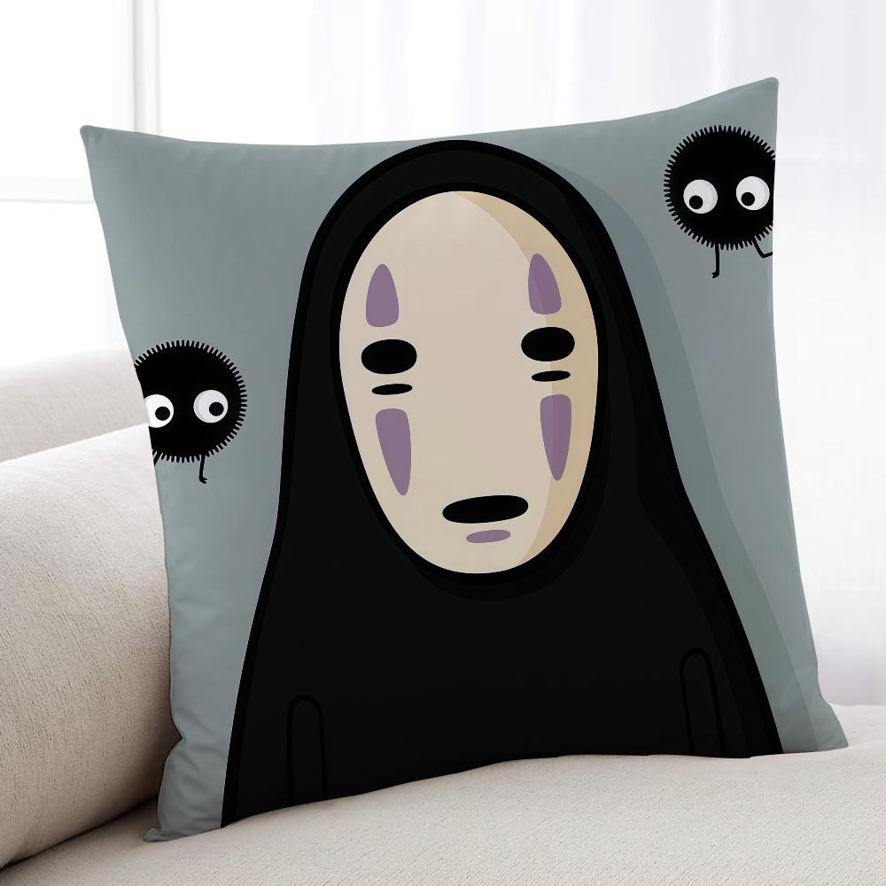 S-Spirited A-Away-ES Cartoon Cushion Cover Home Bedding Sofa Living Room Pillowcase Simple Soft Skin Cushion Cover Party Gift