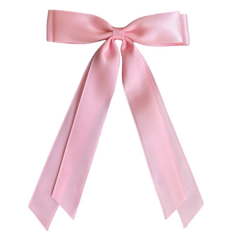 Glänzende Satinband-Schleife Haarspange - Elegantes Accessoire im Ballett-Stil