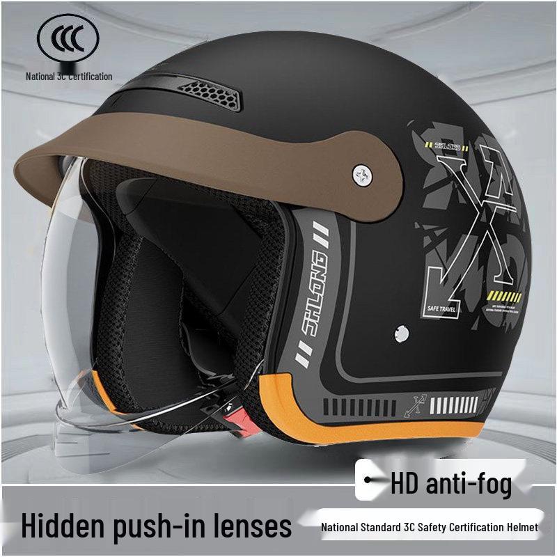 Unisex 3C Certified Electric Scooter Helmet with Hidden Visor – All-Season, Winter-Ready, Men’s and Women’s Safety Protection.