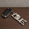Yousheng 3D Printed Skull LOVE Keychain, Skeleton Keychain Pendant, Dark Style Bag Charms for Keys Backpack Necklace
