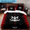 3pcs CR Flamengo Printed Bedding Set Duvet Cover Closure Includes 1 Duvet Cover & 2 Pillowcases Bedding Sets Home Decor Gifts
