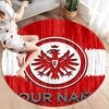 Eintracht Frankfurt Custom Name Round Area Rug,Carpet Rug for Living Room Bedroom Sofa Playroom Decor,Non-slip Floor Mat