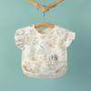 Waterproof Sleeveless Baby Feeding Bib - Lace, Stain-Proof Coverall for Infants & Toddlers
