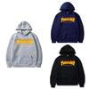 Stylish Flame Print Plus Size Men's Hooded Sweatshirt Sweater