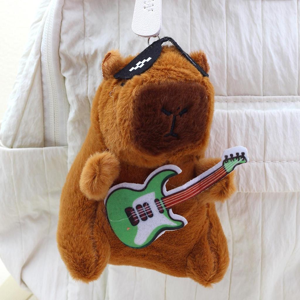 Capybara Plush Keychain: Cute Pull-out Toy & Internet Celebrity Pendant Charm