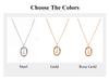 Cazador Zircon Initial Letter Necklace for Women Rhinestone A-Z Alphabet Choker Necklace Stainless Steel Jewelry Mother Gift