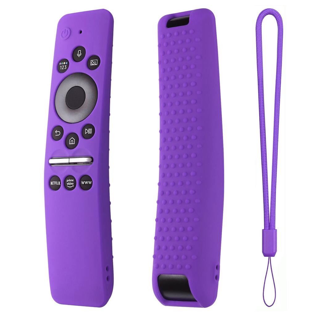 Silicone Protective Cover Case for Samsung Smart TV Remote Control BN59 01259E 1259B 1312A 1312B Purple