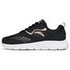 Cushioning Slip Resistant Abrasion Resistant Low Top Running Shoes Women's Black Pink 922145573-4