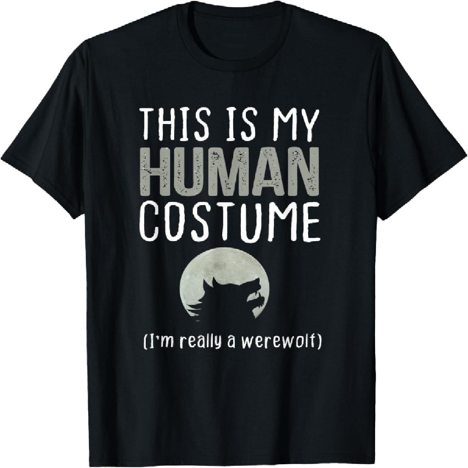This Is My Human Costume I m Really A Werewolf T-Shirt(1) XXXXXL разноцветный