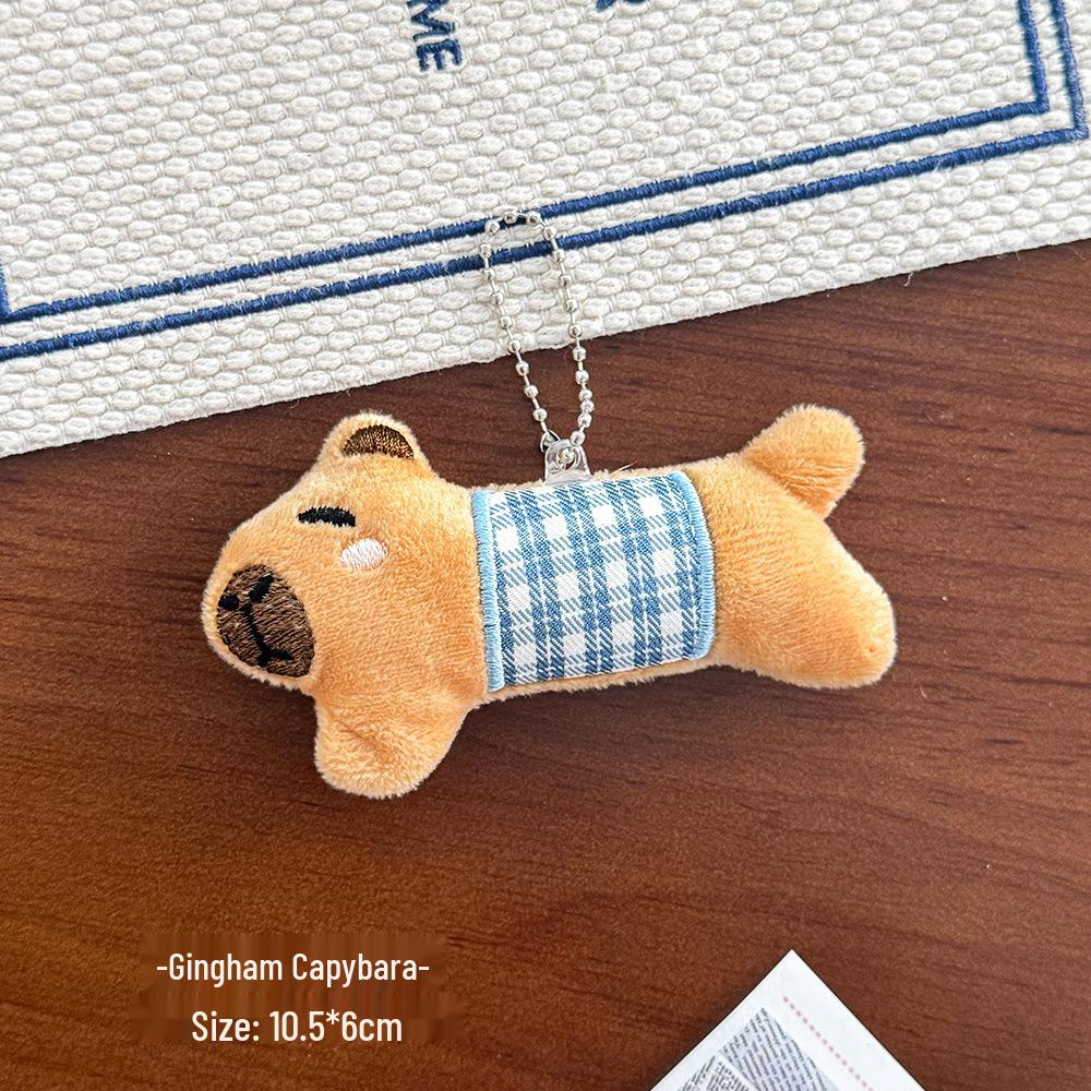 Cute Puppy Plush Keychain Ornament - Cartoon Figure Decoration for Bags or Gifts