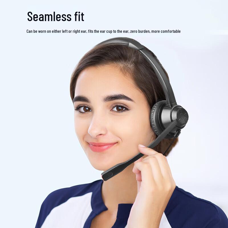 Yijiatong Y390 ENC Single-Ear Call Center Headset (CN Version)