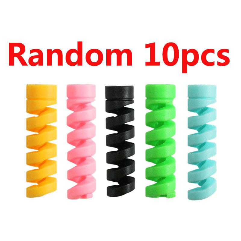 5/10PCS Spiral Cable Organizer USB Charging Data Line Bobbin Winder Protector Wire Cord Saver Protective Sleeve For Phone Cable