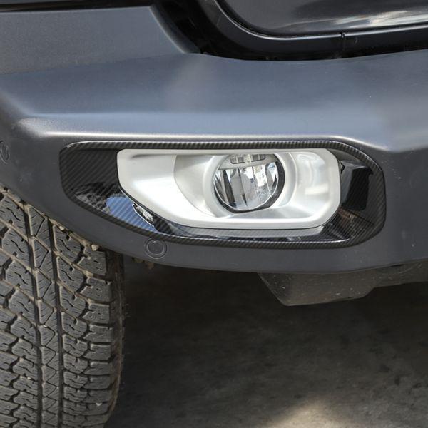 Kohlefaser-Frontnebellampen-Zierleisten für Jeep Wrangler JL 2018-2019 (1 Paar)