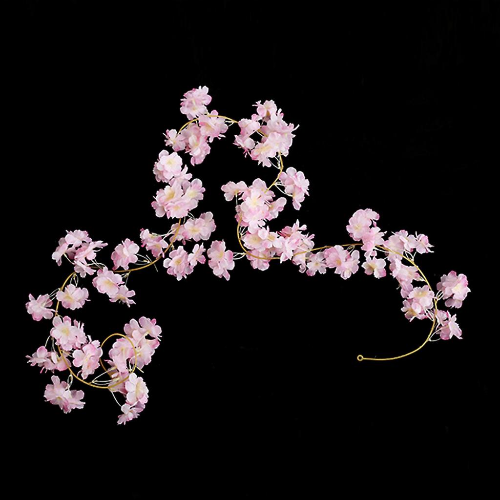 1pc Artificial Peach Blossom Decorative Flower Vine Fake Flower Vine Cover Flower Vine Tree Cherry Blossom Vine Flower Vine Holiday Party Party Gifts