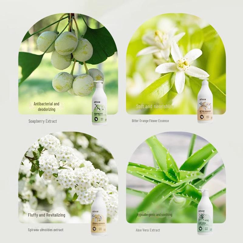 Antibacterial & Deodorant Cat Shower Gel - Long-lasting Fragrant Bath for Pets