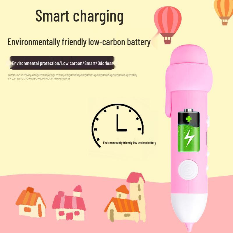 Wireless 3D Printing Pen with Screen Display - Low Temperature, Safe for Kids, Perfect for Hand Painting and Creative Gifts