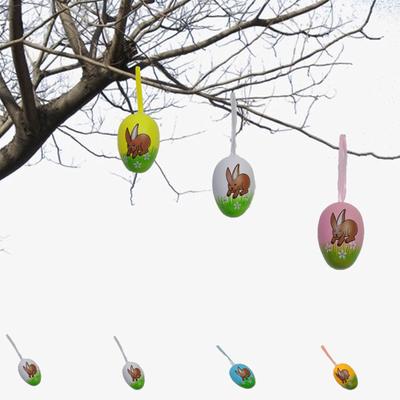 Personalisierte Osterbasteleien Künstlerische Malerei Ostereier Set Baumhängeanhänger Osterdekorationen Kunststoff