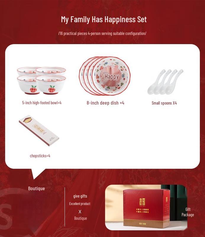 Moder Lanca 16-Piece Ceramic Dinnerware Set