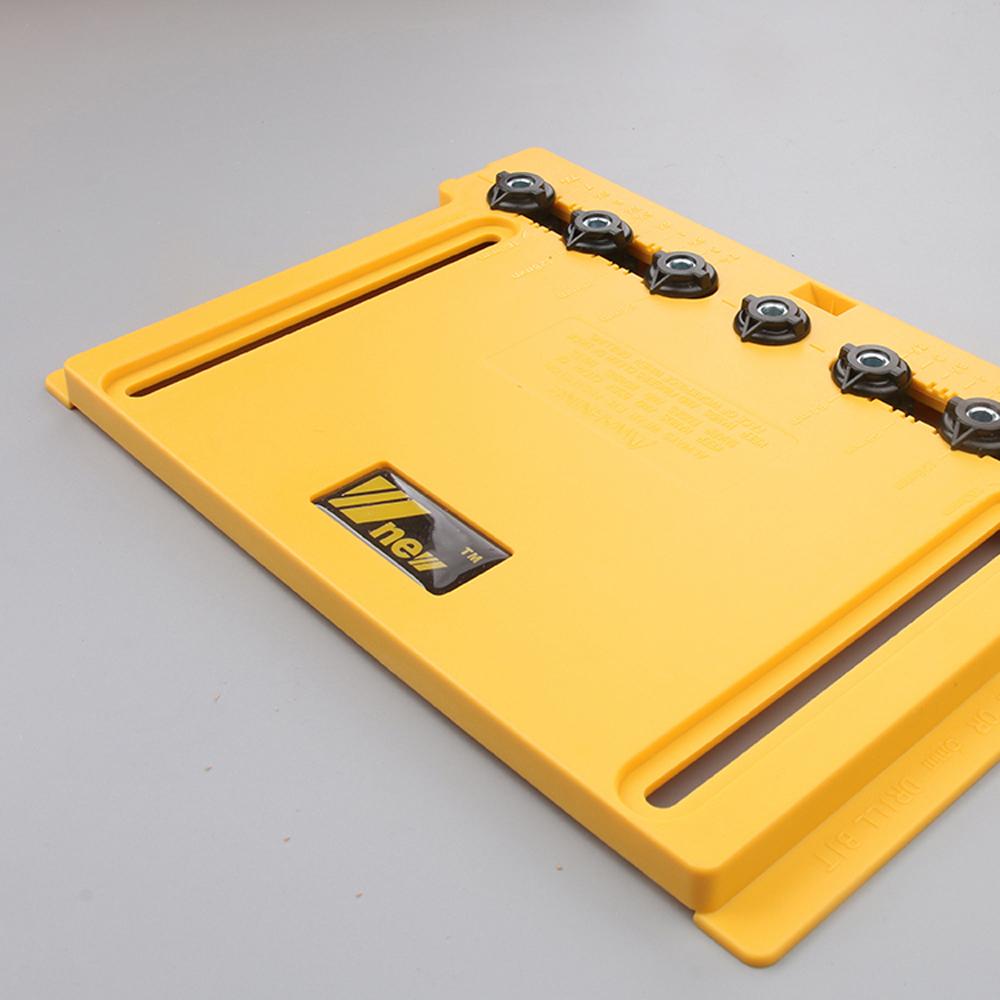 Cabinet Hardware Jig Template Tool Adjustable Dowel Drilling Guide Woodworking Punch Locator for
