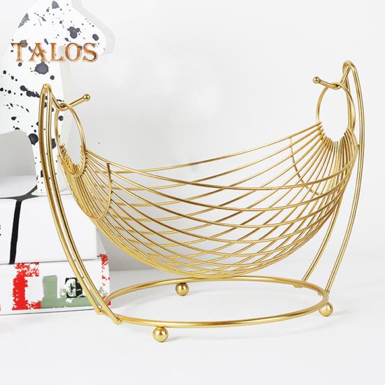 Nordic Kreative Obstkorb Stilvolle Snack Elegante Eisen Design Persönlichkeit Lagerung Obstkorb für Zuhause