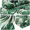 Outdoor Sofa Cushion Set 2 pcs Leaf Pattern Polyester