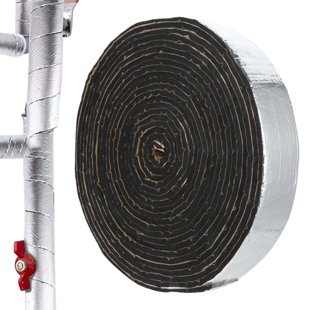 Rörisoleringstejp 32,8 fot Brandsäkert skydd Isoleringsrulle för VVS AC Luft Industriell rörledning Varmvattenfördelning