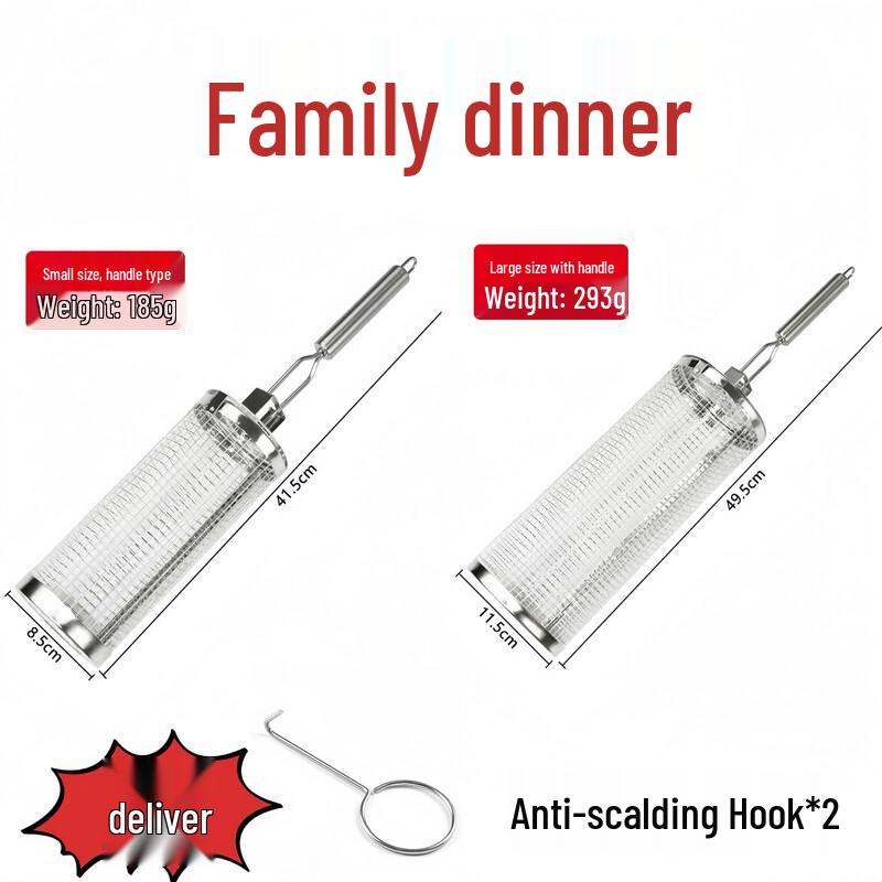 

Rolling BBQ Grill Basket Set