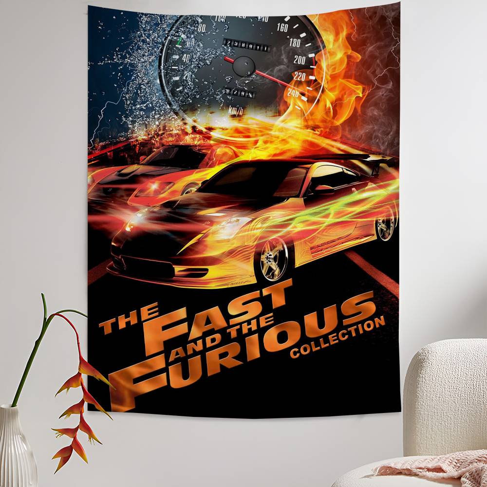 Film Fast Furious Hängendes Bohème-Wandteppich Hängendes Tarot Hippie Wandteppiche Schlafsaal Japanischer Wandteppich