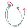 2-leg Wire Rope Sling, 1.5m, 2000kg (2t) Capacity, with Lifting Hook Ring. [2-leg, 2.0t]