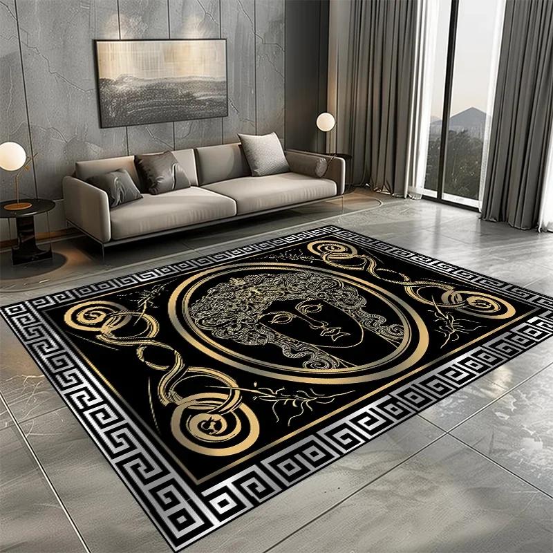 Modern Luxury Carpet for Living Room Fashion Design Big Size Rugs Cloakroom Non-slip Floor Mats Bedroom Bedside Soft Carpets