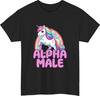 Maglietta Ironica da Maschio Alfa Unicorno Divertente Arcobaleno Regalo Sarcastico Unisex Top